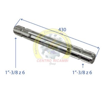 PERNO CON DOPPIA PTO 1"3/8...