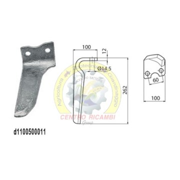dente erpice dx HOWARD...