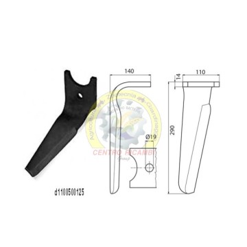 dente erpice KUHN dx 57201