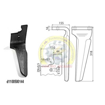 dente erpice FERABOLI dx 57193