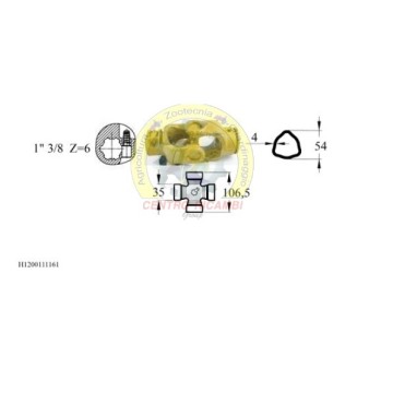 GIUNTO CARD INT(8) 36X106.5...