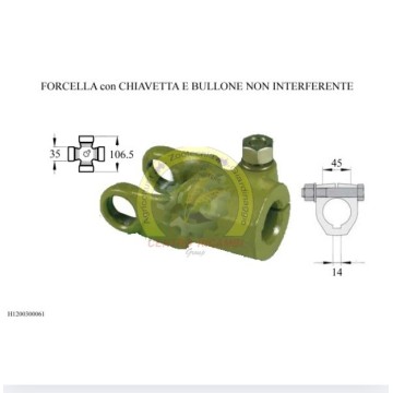 FORCELLA C/CHIAVETTA E BULL...