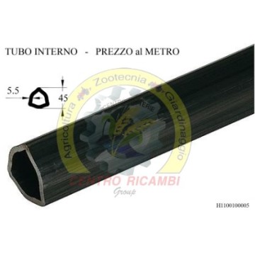 tubo card. pr.triang 45x5,5...