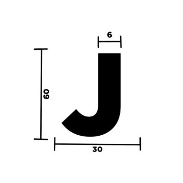 LETTERA "J" ADESIVA X...
