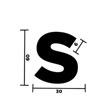 LETTERA "S" ADESIVA X...