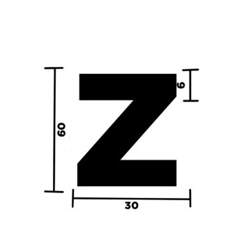 LETTERA "Z" ADESIVA X...