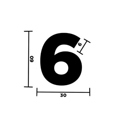 NUMERI "6-9" ADESIVI X...