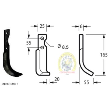 zappa dx BCS 715 Grillino...