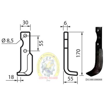 ZAPPA SX BCS FRESA 20 CORTA...