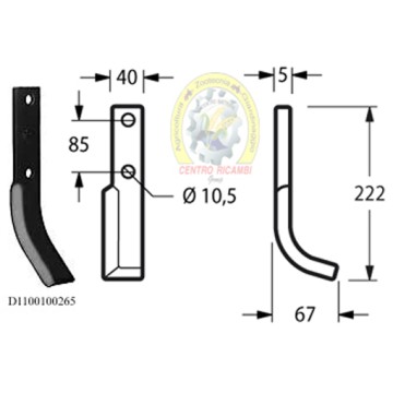 zappa dx MAB Formica (10PZ)...