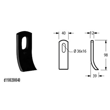 COLTELLO PER TRINCIA FALC...