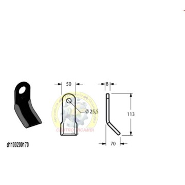 COLTELLO TRINCIA A Y...