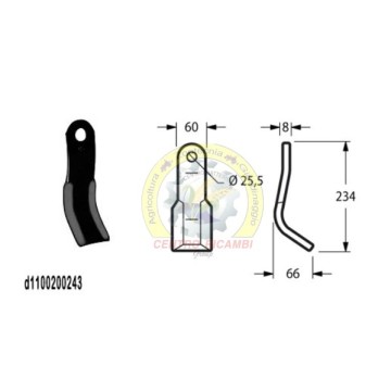 coltello trincia 60x8...