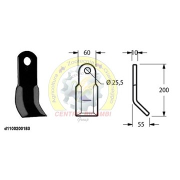 coltello 60x10 d.25.5...