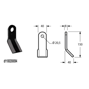 colte trincia 40x8 F.20,5 x...