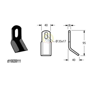 coltello Y ORSI 40x8 57097