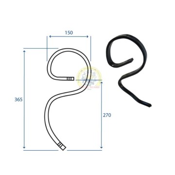 molla 25x8 senza foro vomere