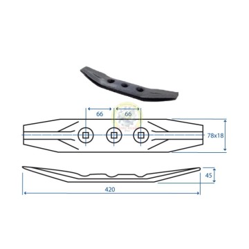 vomere a 3 fori per ancora...